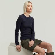 Picture of G-STAR WOMEN'S 3D BIKER KNIT SLIM R KNITTED SWEATER IN MULTI 3