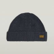 Picture of G-STAR MEN'S ORIGINALS FISHERMAN BEANIE IN DARK BLUE 1
