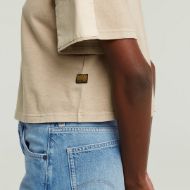 Picture of G-STAR WOMEN'S WASHED MIX BOXY CROPPED T-SHIRT IN BEIGE 4