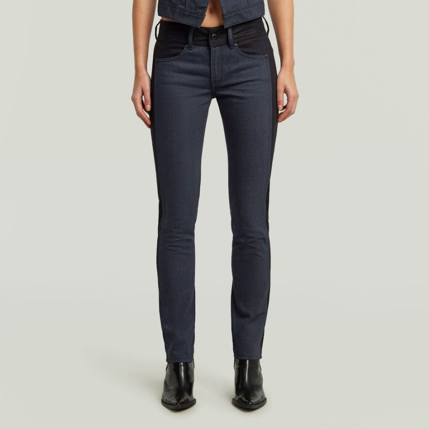 Снимка на G-STAR ДАМСКИ ДЕНИМ MIDGE SLIM STRAIGHT PM JEANS В ТЪМНОСИНЬО