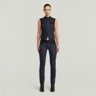 Снимка на G-STAR ДАМСКИ ДЕНИМ MIDGE SLIM STRAIGHT PM JEANS В ТЪМНОСИНЬО 4