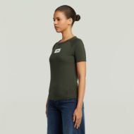 Picture of G-STAR WOMEN'S EMBRO PATCH SLIM T-SHIRT IN ASFALT 2