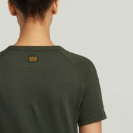 Picture of G-STAR WOMEN'S EMBRO PATCH SLIM T-SHIRT IN ASFALT 4