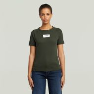Picture of G-STAR WOMEN'S EMBRO PATCH SLIM T-SHIRT IN ASFALT 1