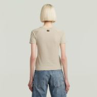 Picture of G-STAR WOMEN'S EMBRO PATCH SLIM T-SHIRT IN BEIGE 2
