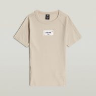 Picture of G-STAR WOMEN'S EMBRO PATCH SLIM T-SHIRT IN BEIGE 6