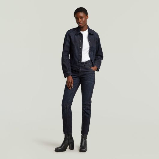 Показвай детайлите за G-STAR ДАМСКИ ДЕНИМ KITOH 3D SLIM JEANS В ТЪМНОСИНЬО 3 - FanPoint Снимка на G-STAR ДАМСКИ ДЕНИМ KITOH 3D SLIM JEANS В ТЪМНОСИНЬО 3