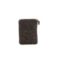 Picture of CAMPOMAGGI WOMEN'S FLORIANA LASER CUT LEATHER WALLET IN GREY 3