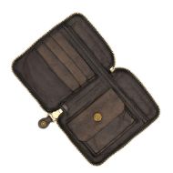 Picture of CAMPOMAGGI WOMEN'S FLORIANA LASER CUT LEATHER WALLET IN GREY 5