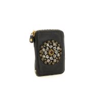 Picture of CAMPOMAGGI WOMEN'S BELLA DI NOTTE LEATHER WALLET WITH STUDS IN BLACK 2
