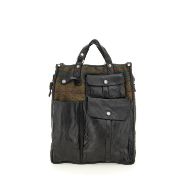 Picture of CAMPOMAGGI MEN'S MERCURIO LEATHER SHOPPING BAG IN BLACK 1