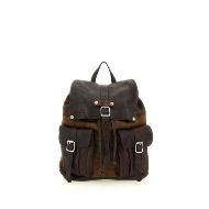 Picture of CAMPOMAGGI MEN'S MERCURIO LEATHER BACKPACK IN BROWN 1