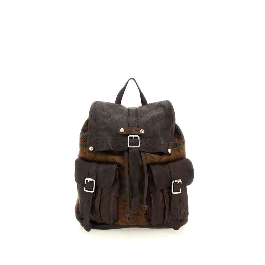 Picture of CAMPOMAGGI MEN'S MERCURIO LEATHER BACKPACK IN BROWN