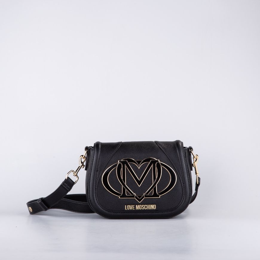 Picture of LOVE MOSCHINO WOMEN'S LOGO CROSSBODY BAG IN BLACK