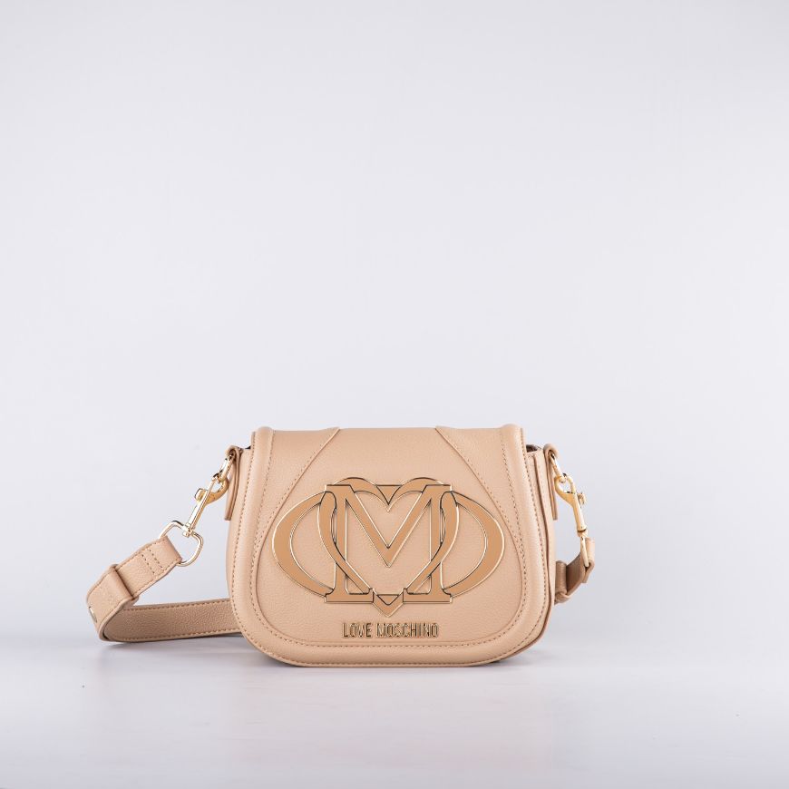 Picture of LOVE MOSCHINO WOMEN'S LOGO CROSSBODY BAG IN BEIGE