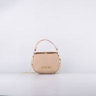 Picture of LOVE MOSCHINO WOMEN'S BUCKLED UP MINI BAG WITH CHAIN IN BEIGE 1