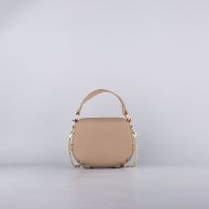 Picture of LOVE MOSCHINO WOMEN'S BUCKLED UP MINI BAG WITH CHAIN IN BEIGE 3