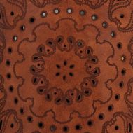 Picture of CAMPOMAGGI WOMEN'S FLORIANA LASER CUT LEATHER PHONE BAG IN BROWN 5
