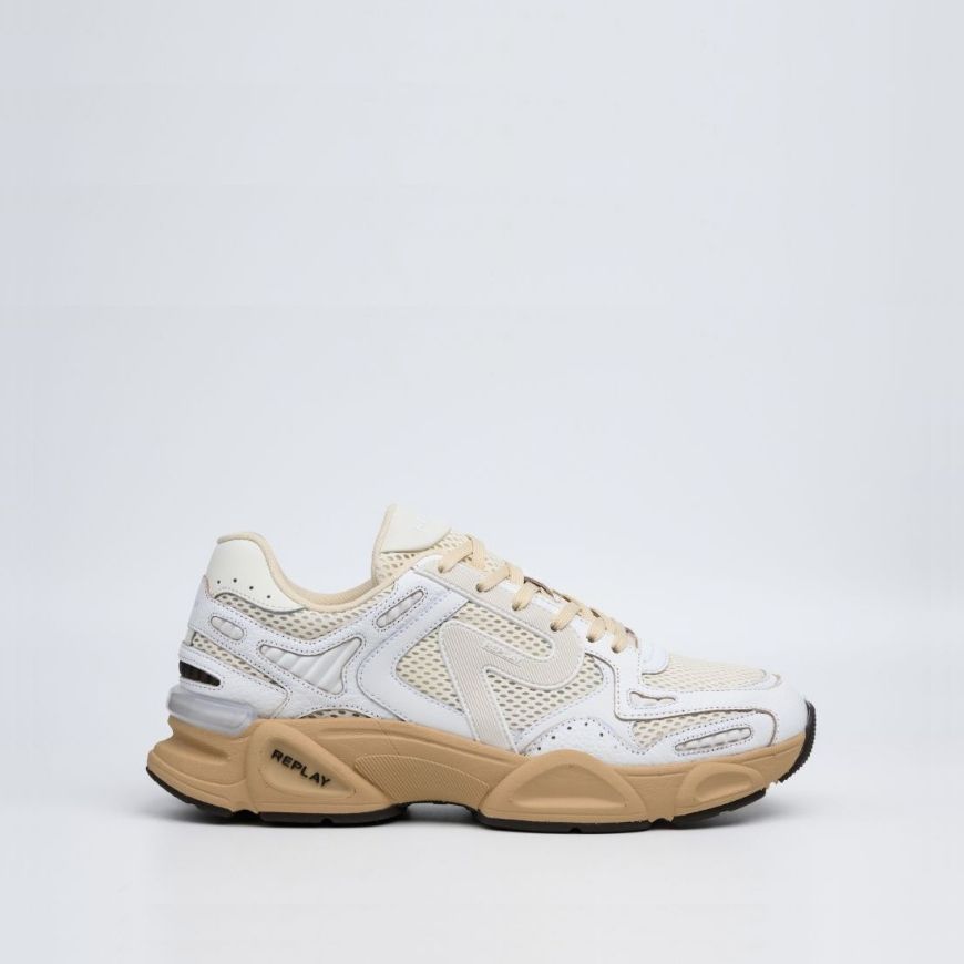 Picture of REPLAY MEN'S DESTINY M PURE SNEAKERS IN WHITE