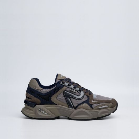 Show details for REPLAY MEN'S DESTINY M UNION SNEAKERS IN TAUPE NAVY 1 - FanPoint Picture of REPLAY MEN'S DESTINY M UNION SNEAKERS IN TAUPE NAVY 1