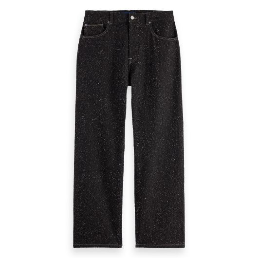 Показвай детайлите за SCOTCH&SODA MEN'S THE PITCH LOOSE JEANS - BLACK SNOW 1 - FanPoint Снимка на SCOTCH&SODA MEN'S THE PITCH LOOSE JEANS - BLACK SNOW 1