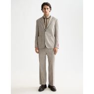 Picture of SCOTCH&SODA MEN'S UNCONSTRUCTED MELANGE JERSEY RELAXED FIT BLAZER IN MEDIUM BEIGE 7