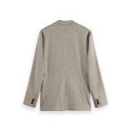 Picture of SCOTCH&SODA MEN'S UNCONSTRUCTED MELANGE JERSEY RELAXED FIT BLAZER IN MEDIUM BEIGE 2