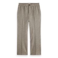 Picture of SCOTCH&SODA MEN'S TAILORED MELANGE-JERSEY RELAXED STRAIGHT FIT JOGGER IN MEDIUM BEIGE 1