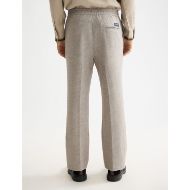Picture of SCOTCH&SODA MEN'S TAILORED MELANGE-JERSEY RELAXED STRAIGHT FIT JOGGER IN MEDIUM BEIGE 5