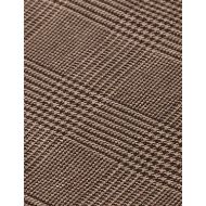 Picture of SCOTCH&SODA MEN'S CHECKERED WOOL-BLEND PLEATED BAGGY FIT CHINO IN MEDIUM BROWN 3