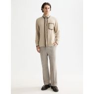 Picture of SCOTCH&SODA MEN'S RELAXED FIT TENCEL SHIRT IN MEDIUM BEIGE 6
