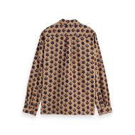 Picture of SCOTCH&SODA MEN'S STRUCTURED PRINTED SHIRT IN BEIGE MULTICOLOUR 2