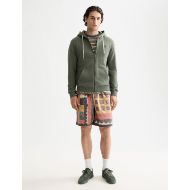 Picture of SCOTCH&SODA MEN'S FULL ZIP LOGO HOODIE IN DARK GREEN 7