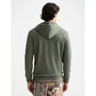 Picture of SCOTCH&SODA MEN'S FULL ZIP LOGO HOODIE IN DARK GREEN 5