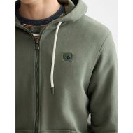 Picture of SCOTCH&SODA MEN'S FULL ZIP LOGO HOODIE IN DARK GREEN 6
