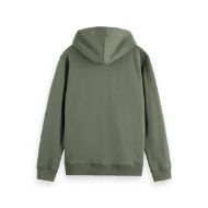 Picture of SCOTCH&SODA MEN'S FULL ZIP LOGO HOODIE IN DARK GREEN 2