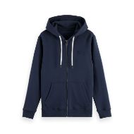 Picture of SCOTCH&SODA MEN'S FULL ZIP LOGO HOODIE IN NAVY 1