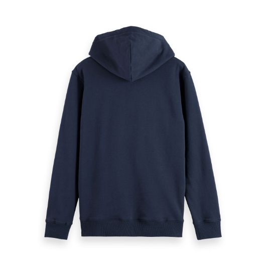 Показвай детайлите за SCOTCH&SODA MEN'S FULL ZIP LOGO HOODIE IN NAVY 2 - FanPoint Снимка на SCOTCH&SODA MEN'S FULL ZIP LOGO HOODIE IN NAVY 2