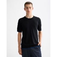 Picture of SCOTCH&SODA MEN'S KNITTED RELAXED FIT T-SHIRT IN DARK GREY 4