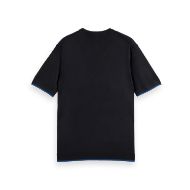 Picture of SCOTCH&SODA MEN'S KNITTED RELAXED FIT T-SHIRT IN DARK GREY 2