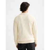 Picture of SCOTCH&SODA MEN'S OPEN WORK LONG SLEEVE SHIRT IN MEDIUM BEIGE 5