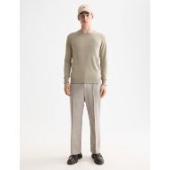 Picture of SCOTCH&SODA MEN'S NEPS WOOL BLEND PULLOVER IN MEDIUM BEIGE 7