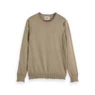 Picture of SCOTCH&SODA MEN'S NEPS WOOL BLEND PULLOVER IN MEDIUM BEIGE 1