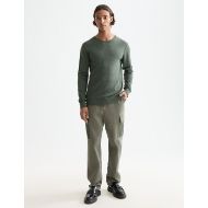 Picture of SCOTCH&SODA MEN'S NEPS WOOL BLEND PULLOVER IN DARK GREEN 7