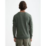 Picture of SCOTCH&SODA MEN'S NEPS WOOL BLEND PULLOVER IN DARK GREEN 5