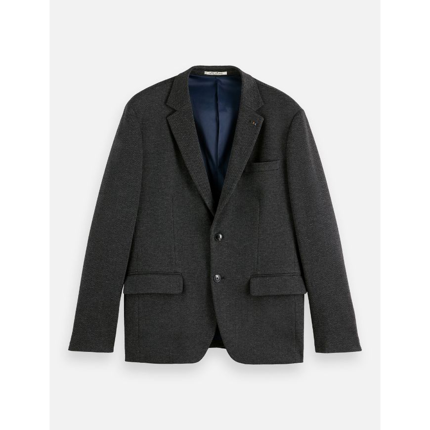 Picture of SCOTCH&SODA MEN'S TAILORED JERSEY REGULAR FIT BLAZER IN NAVY