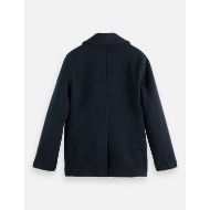 Picture of SCOTCH&SODA MEN'S WOOL BLEND PEACOAT IN NAVY 2