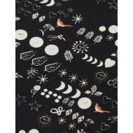 Picture of SCOTCH&SODA WOMEN'S ALL OVER PRINTED MOCK NECK LONG SLEEVE T-SHIRT IN MOON GARDENING 3