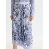Picture of SCOTCH&SODA WOMEN'S ASYMMETRICAL PLEATED WRAP MIDI SKIRT IN DANCER LAVENDER 6