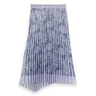 Picture of SCOTCH&SODA WOMEN'S ASYMMETRICAL PLEATED WRAP MIDI SKIRT IN DANCER LAVENDER 2